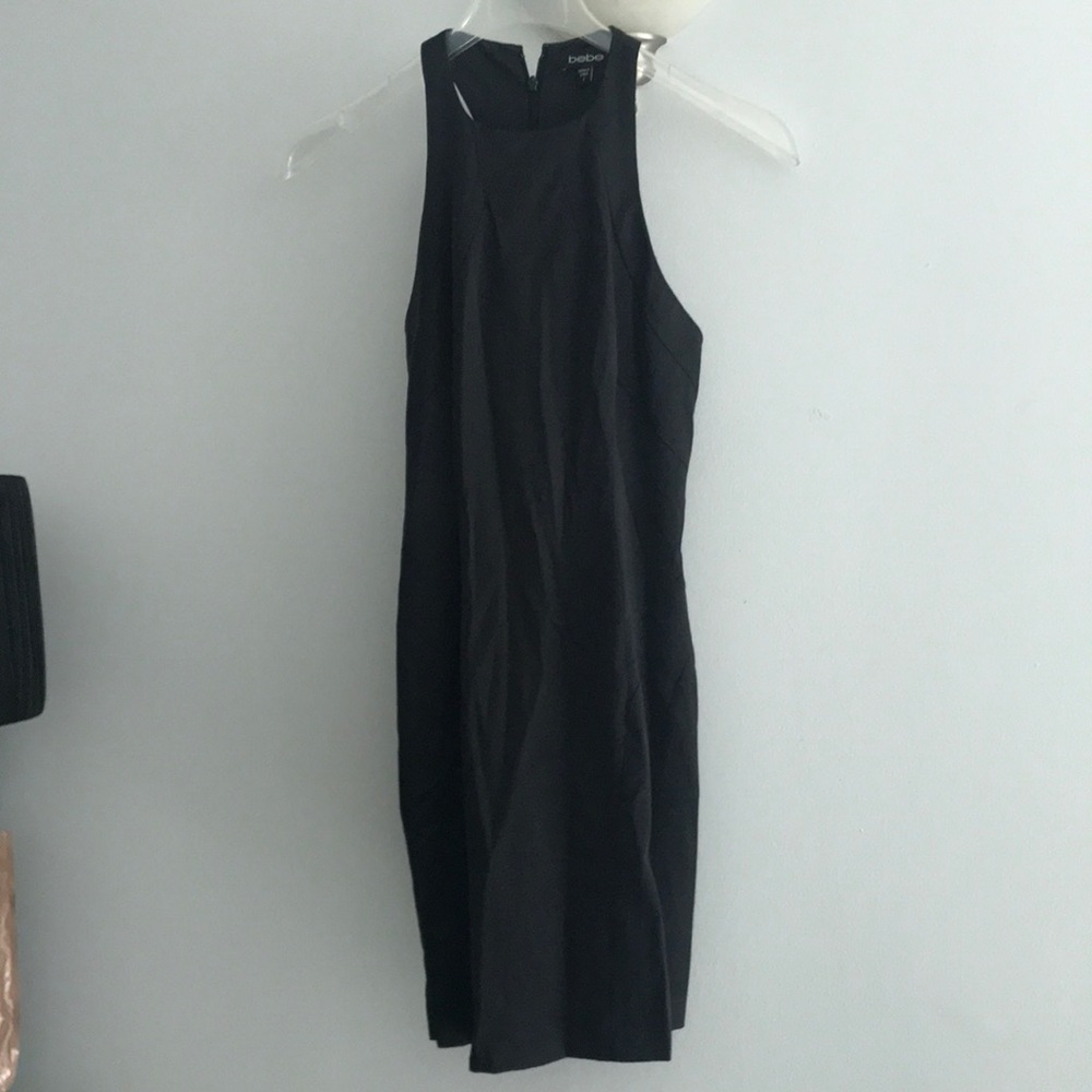 Black BCBG Satin Cocktail Dress